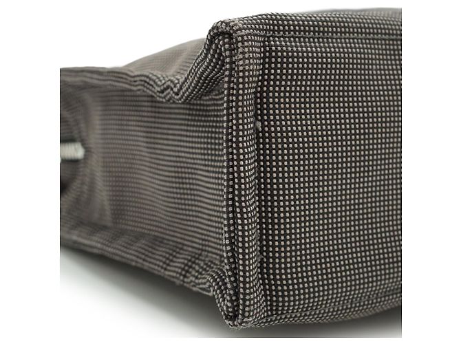 Hermès Herline Tote PM Tasche Grau Stoff - Ansicht 6