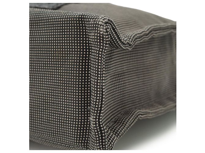 Hermès Herline Tote PM Tasche Grau Stoff - Ansicht 7