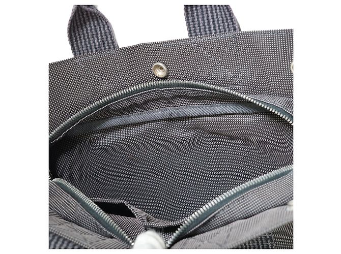 Hermès Herline Tote PM Grau Stoff - Ansicht 13