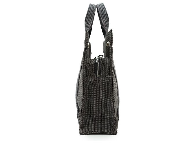 Hermès Herline Tote PM Grau Stoff - Ansicht 4