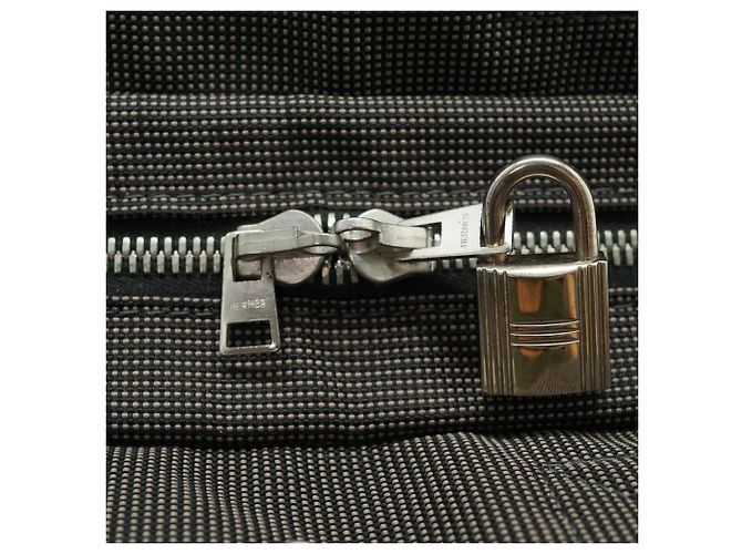 Hermès Herline Tote PM Grau Stoff - Ansicht 9