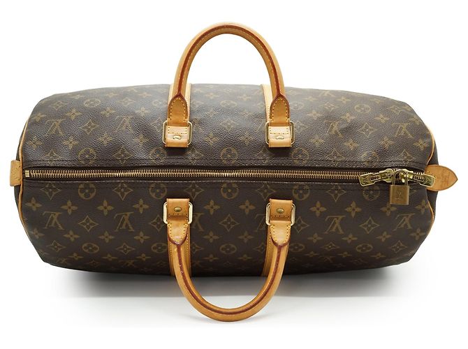 Louis Vuitton Keepall 45 Monogram Marrone Pelle - vista 10