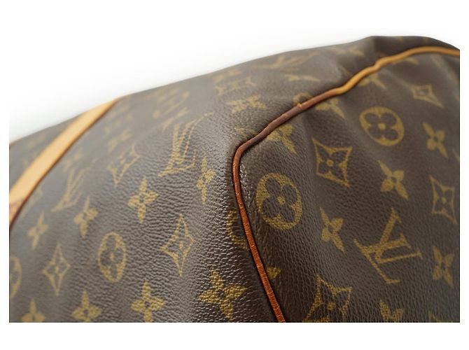 Louis Vuitton Keepall 45 Monogram Marrone Pelle - vista 7