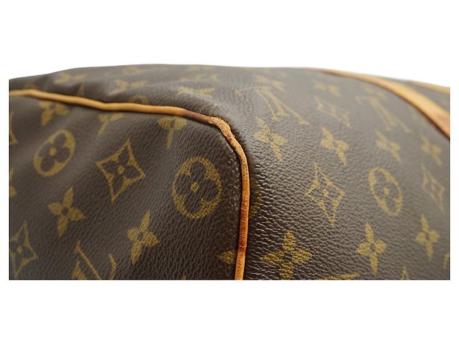 Louis Vuitton Keepall 45 Monogram Marrone Pelle - vista 8