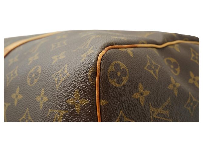 Louis Vuitton Keepall 45 Monogram Marrone Pelle - vista 9