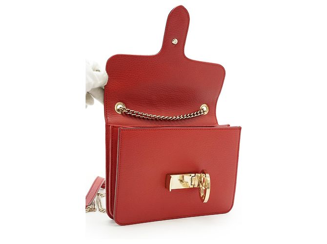 Gucci Bolsa de ombro pequena com corrente Interlocking G - vista 11