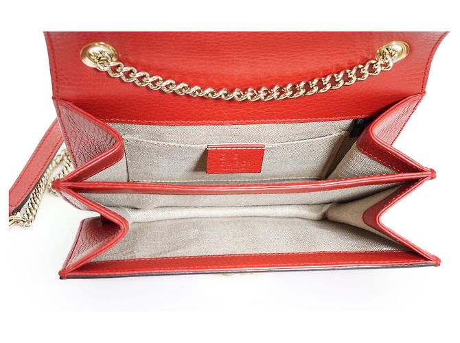 Gucci Bolsa de ombro pequena com corrente Interlocking G - vista 12