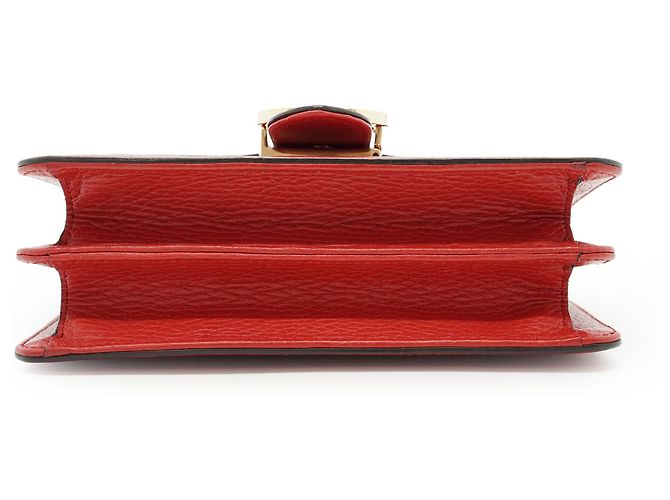Gucci Bolsa de ombro pequena com corrente Interlocking G - vista 6