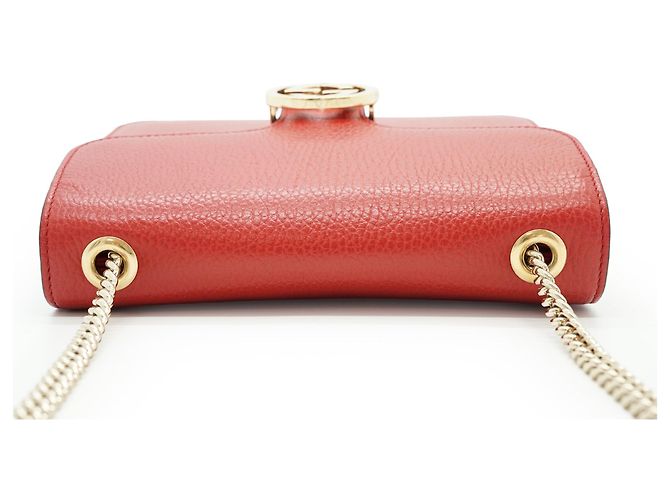 Gucci Bolsa de ombro pequena com corrente Interlocking G - vista 9