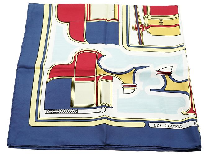 Hermès Les Coupés de Françoise de la Perrière Pañuelo de Seda 90 - vista 2
