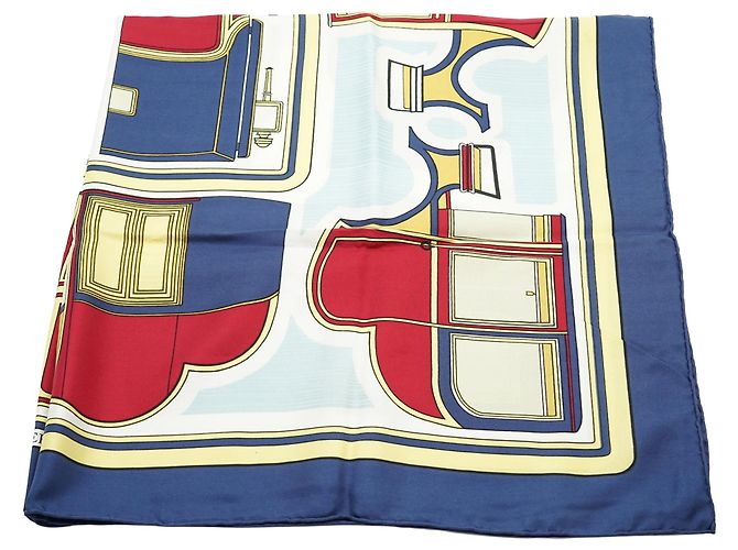 Hermès Les Coupés de Françoise de la Perrière Pañuelo de Seda 90 - vista 3