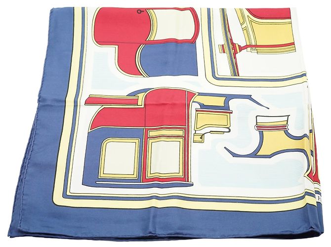 Hermès Les Coupés de Françoise de la Perrière Pañuelo de Seda 90 - vista 5