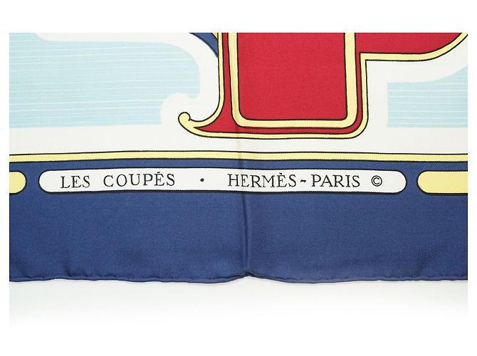 Hermès Les Coupés de Françoise de la Perrière Pañuelo de Seda 90 - vista 7