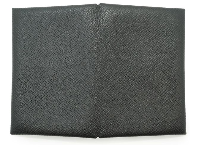 Hermès Portacarte Epsom Calvi - vista 7