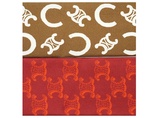 Céline Lavallière in seta twill Heritage Monogram Triomphe C - vista 7
