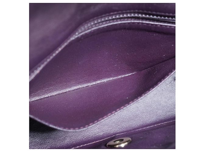 Chanel Mini Schultertasche aus gestepptem Lammleder mit einfacher Klappe und Kette - Ansicht 18