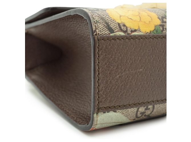 Padlock Gucci Borsa a spalla piccola con catena e stampa floreale GG Supreme con lucchetto Tian - vista 6