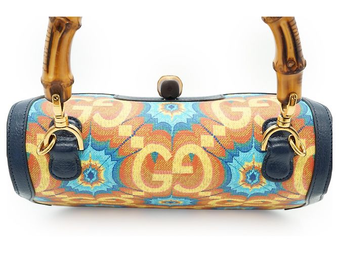 Bamboo Gucci Borsa a mano media in bambù 1947 edizione limitata 100° anniversario Kaleidoscope - vista 10