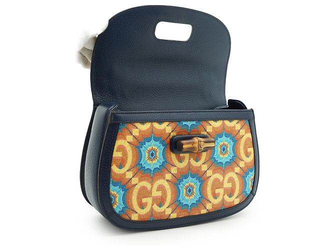 Bamboo Gucci Borsa a mano media in bambù 1947 edizione limitata 100° anniversario Kaleidoscope - vista 12