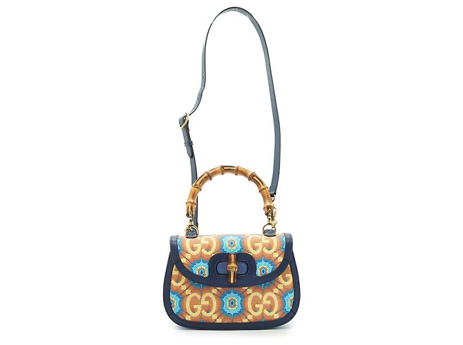 Bamboo Gucci Borsa a mano media in bambù 1947 edizione limitata 100° anniversario Kaleidoscope - vista 4