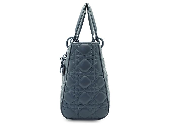 Lady Dior Media Cannage Pelle di Vitello Ultra Opaca - vista 4