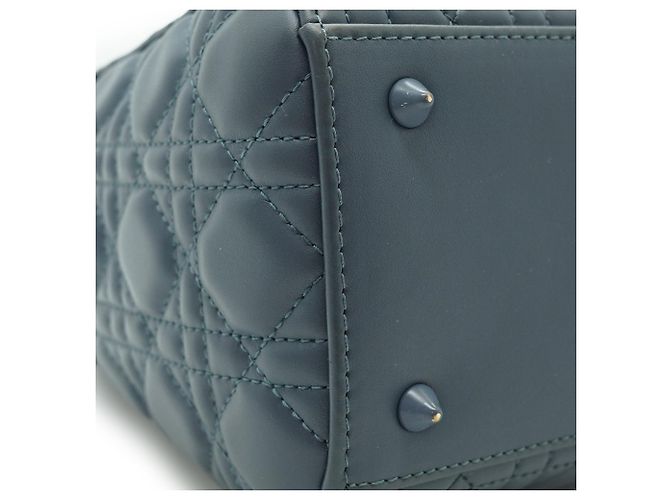 Lady Dior Media Cannage Pelle di Vitello Ultra Opaca - vista 7