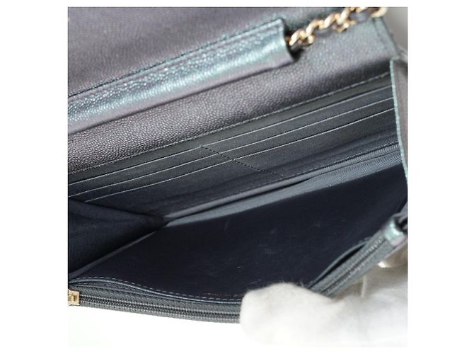 Chanel Portafoglio classico Matelassé in Caviale con catena - vista 12