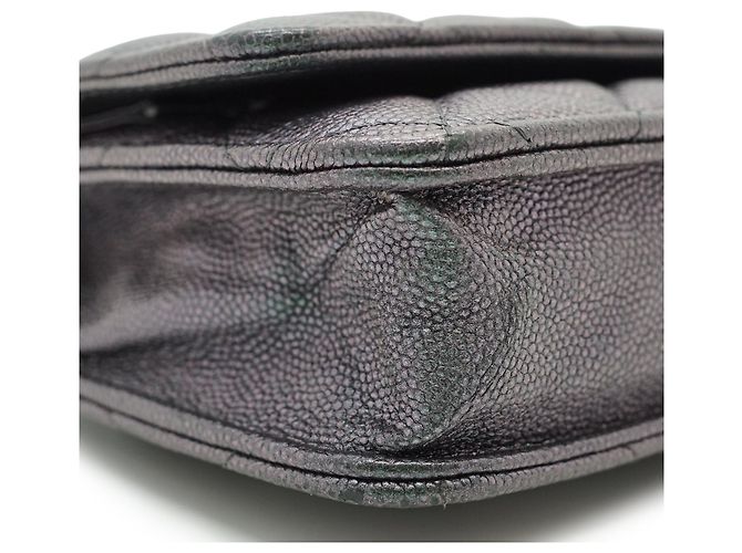 Chanel Portafoglio classico Matelassé in Caviale con catena - vista 7