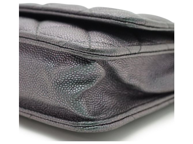 Chanel Portafoglio classico Matelassé in Caviale con catena - vista 8