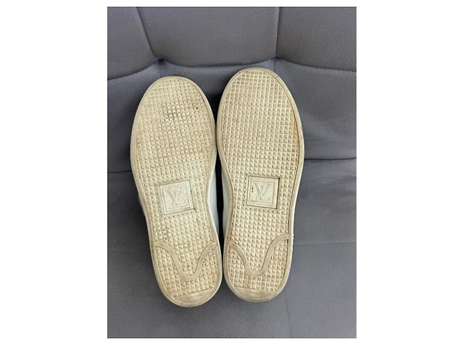 Louis Vuitton Time Out weiße Leder-Sneaker 36 gebraucht - Ansicht 2