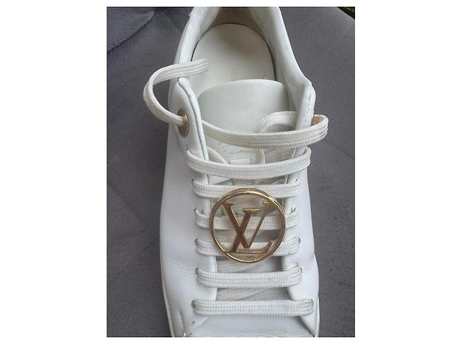 Louis Vuitton Time Out weiße Leder-Sneaker 36 gebraucht - Ansicht 4