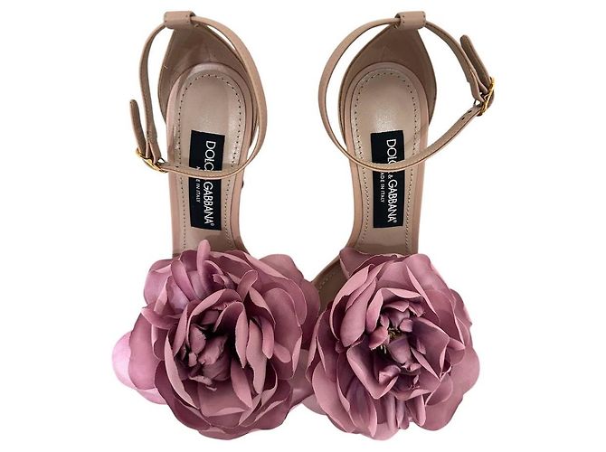 Sandali con tacco Desirée Floral Dolce & Gabbana Rosa Tg.37 usati - vista 2