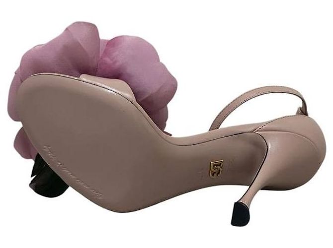 Sandali con tacco Desirée Floral Dolce & Gabbana Rosa Tg.37 usati - vista 7