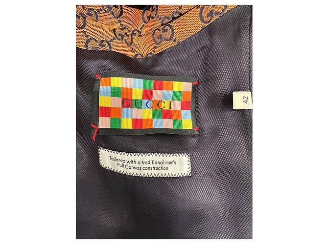 Blazer de lona con monograma GG de Gucci Talla 42 Usado - vista 6
