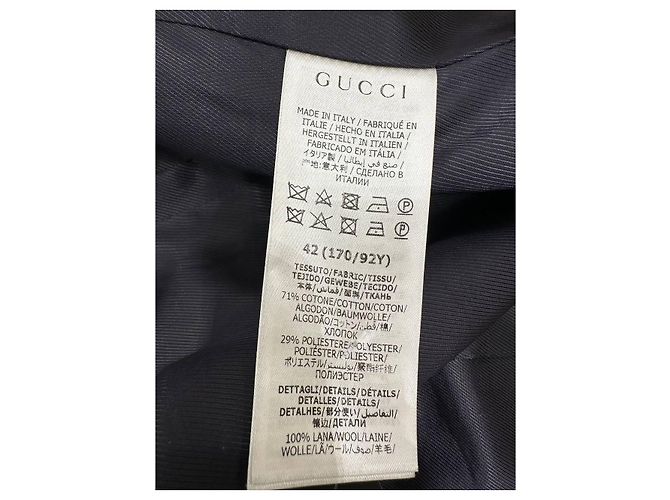 Blazer de lona con monograma GG de Gucci Talla 42 Usado - vista 7