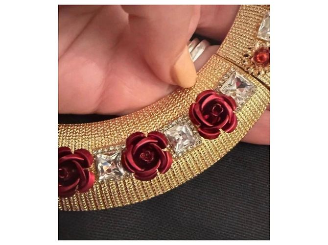 Colar Dolce & Gabbana com Rosas e Cristais - vista 5