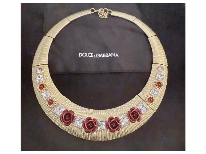 Colar Dolce & Gabbana com Rosas e Cristais - vista 6
