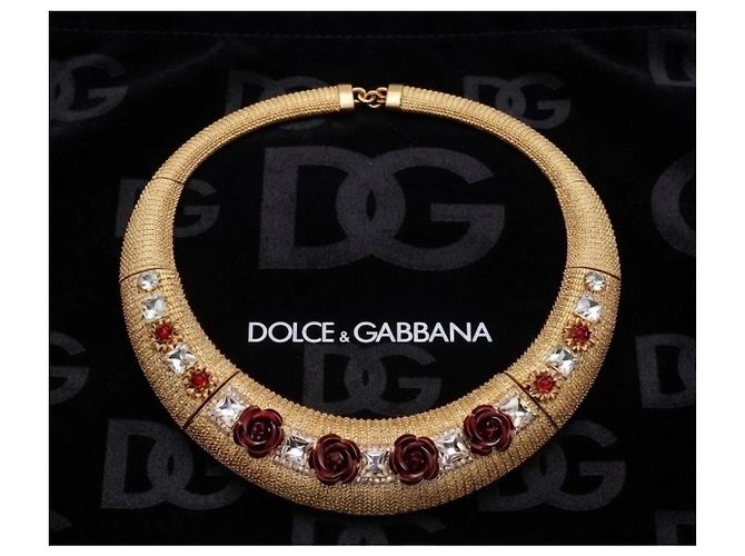 Colar Dolce & Gabbana com Rosas e Cristais - vista 7