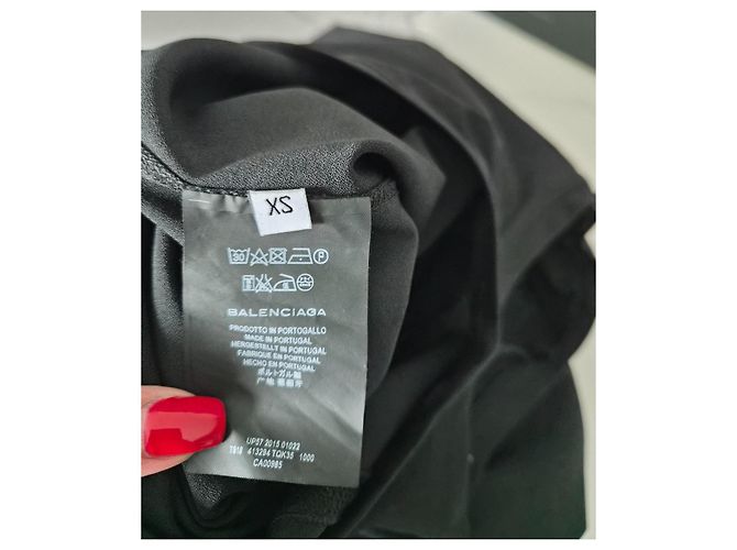 Balenciaga Vestido Largo Negro - vista 8