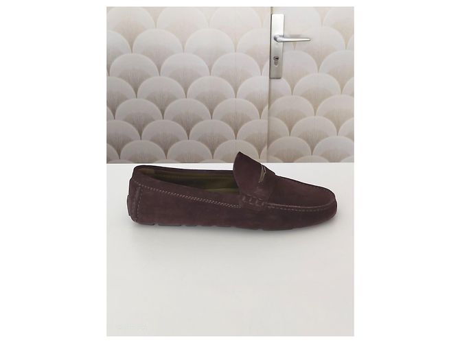 Louis Vuitton Mocassins en Daim Marron - vue 11