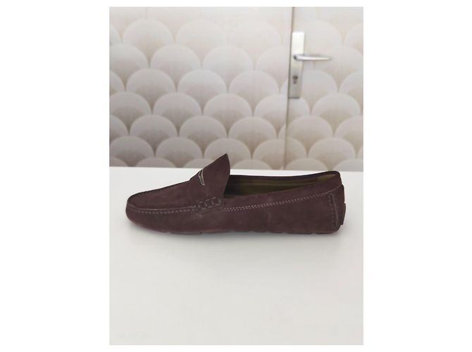 Louis Vuitton Mocassins en Daim Marron - vue 14