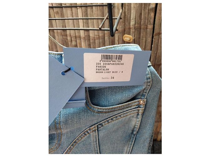 Thierry Mugler Jeans Mugler azzurro chiaro con inserti neri - vista 4