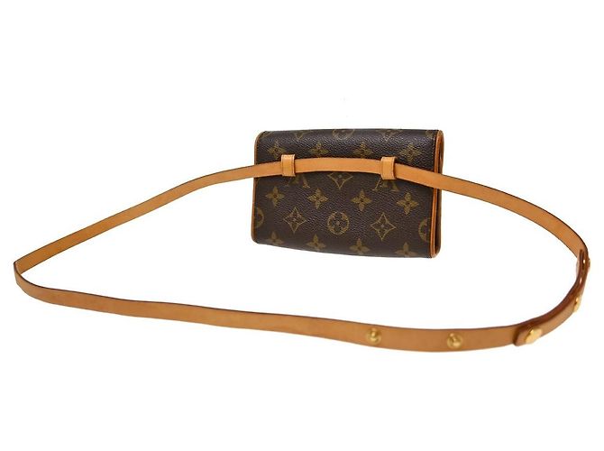 Cintura Louis Vuitton Florentine in tela Monogram Media - vista 2