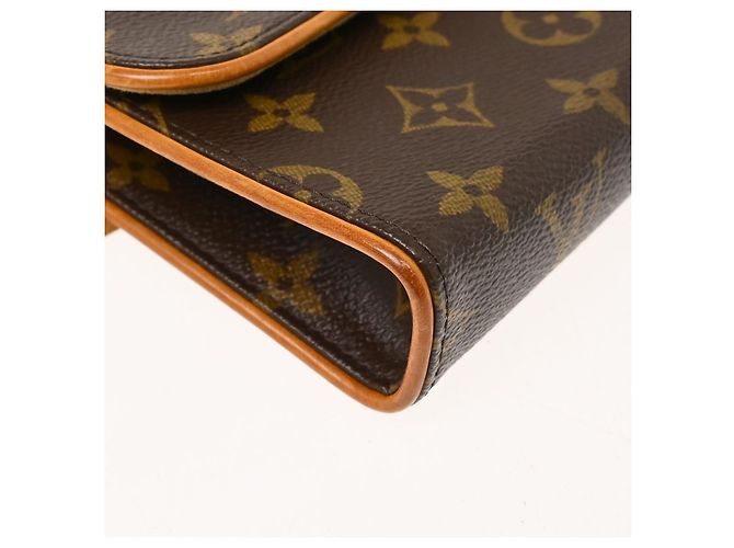 Cintura Louis Vuitton Florentine in tela Monogram Media - vista 7
