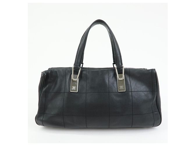 Chanel Boston de Couro Matelassê CC Quadrado XL - vista 2