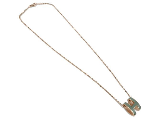 Pendente in metallo ed smalto Mini H della catena Pop di Hermès - vista 2