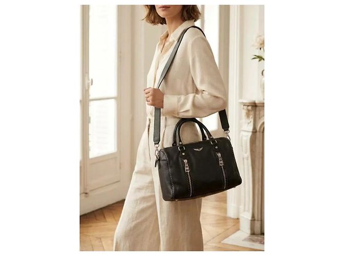Zadig & Voltaire Borsa Bowling in Pelle Nera - vista 2