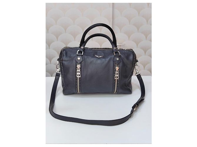 Zadig & Voltaire Borsa Bowling in Pelle Nera - vista 3