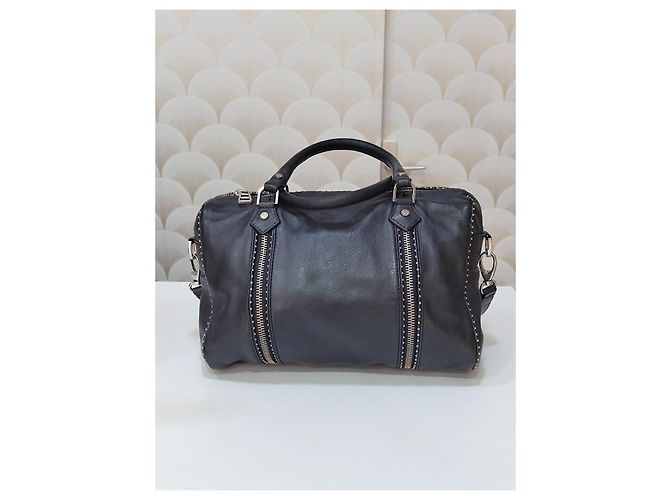 Zadig & Voltaire Borsa Bowling in Pelle Nera - vista 6