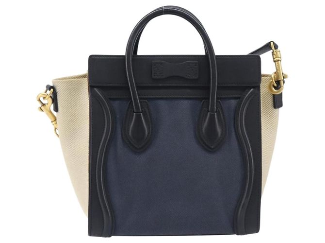 Céline Celine Tricolor Luggage Canvas and Leather Nano - vista 2